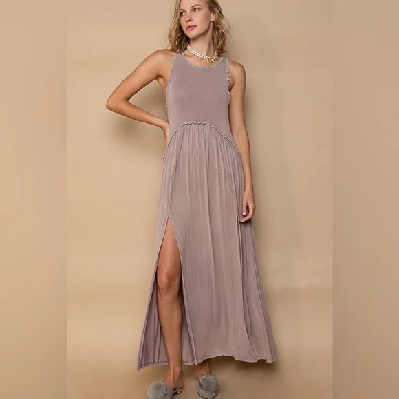 knee length dresses for ladies Cleo Babydoll Bamboo Maxi Dress, Infant Girl's, Size: Small, Black main image 1